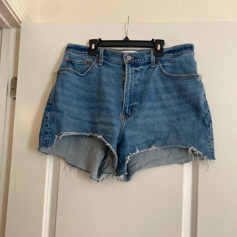 Abercrombie & Fitch Blue Denim Cutoff Jean Shorts